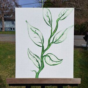Original acrylic painting called Leaves.